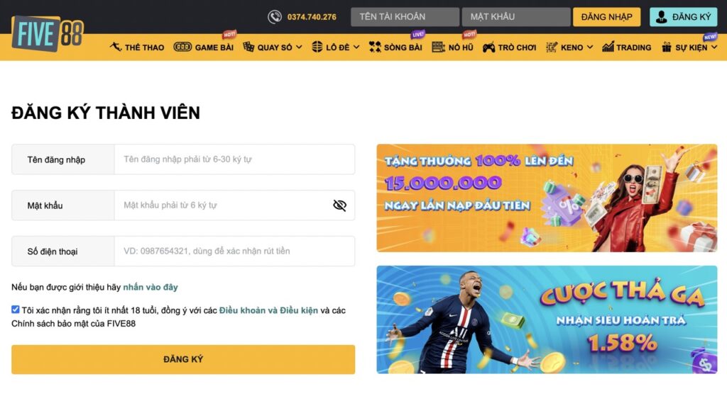 Hướng dẫn đơn giản để gia nhập 88Bet - 88Bet